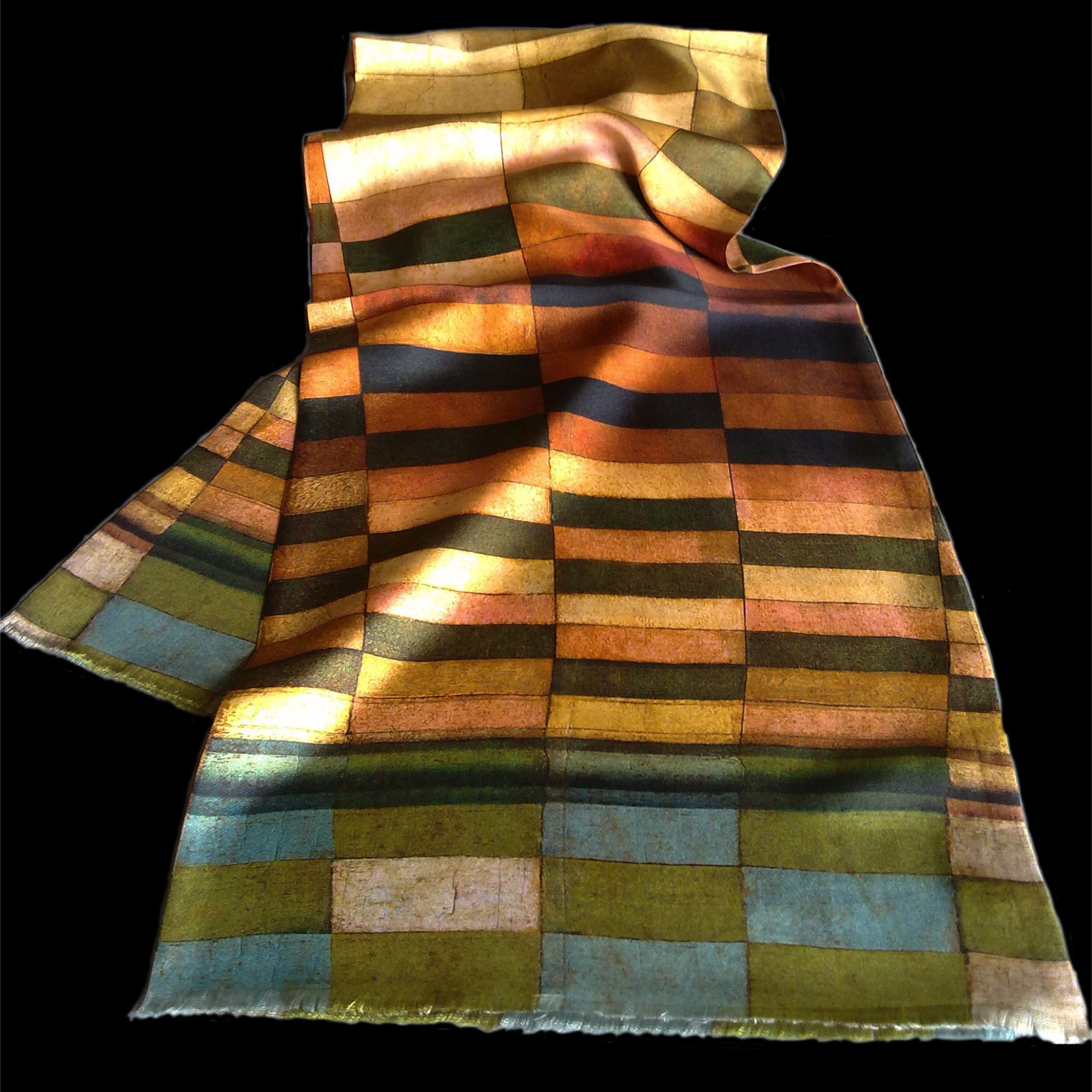 Pañuelo tubular. 173X33 cm. Twill de seda.